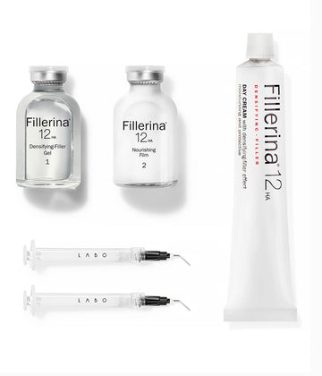 Labo Cosprophar Fillerina® Promo Pack - 12HA Αγωγή Αναπλήρωσης Όγκου & Γεμίσματος & Δώρο Κρέμα Ημέρας Fillerina 12HA Βαθμός 4 - Περιεχόμενα